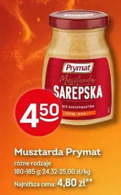 Musztarda Prymat promocja w Żabka