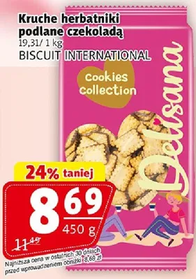 Kruche herbatniki podlane czekoladą promocja w Prim Market