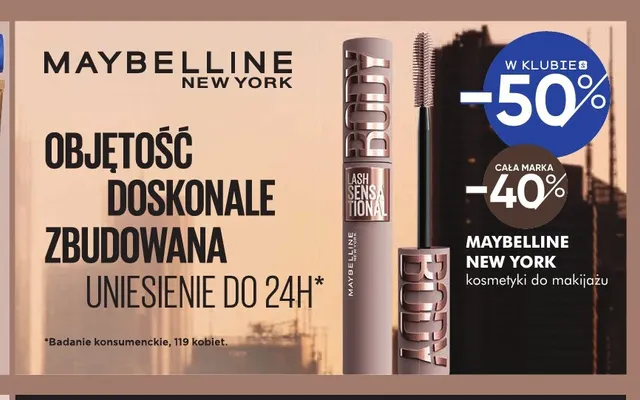 Kosmetyki do makijażu Maybelline New York promocja w Super-Pharm