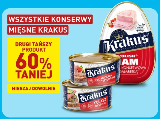 Konserwy mięsne Krakus promocja w Aldi