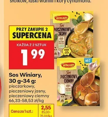 Sos pieczeniowy ciemny Winiary promocja w Biedronka