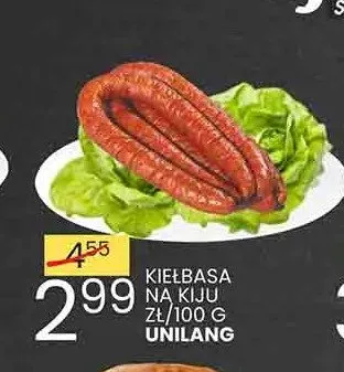 Kiełbasa na kiju Unilang promocja w Wafelek