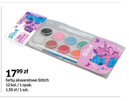 Farby akwarelowe Stitch 12 kolorów promocja w Empik