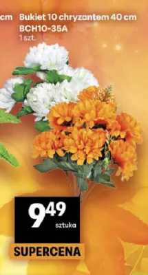 Bukiet 10 chryzantem 40 cm BCH10-35A promocja w Delikatesy Centrum