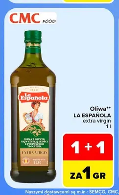 Oliwa La Española extra virgin promocja w Carrefour Market