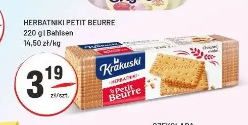 Herbatniki Petit Beurre Krakuski promocja w Sedal