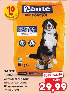 Sucha karma dla psów Dante kurczak/wołowina promocja w Kaufland