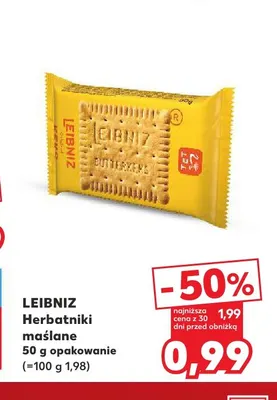 Herbatniki maślane Leibniz promocja w Kaufland
