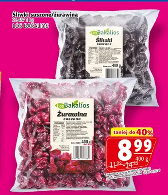 Żurawina suszona Los Bakalios promocja w Prim Market
