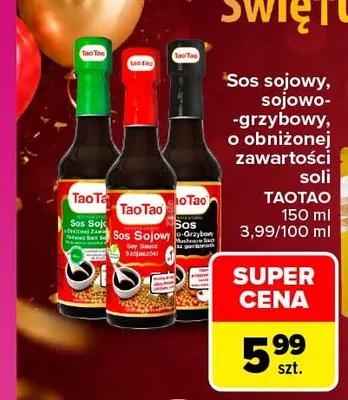 Sos sojowy TaoTao promocja w Carrefour