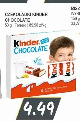 Czekoladki cacao Kinder chocolate maxi promocja w Słoneczko