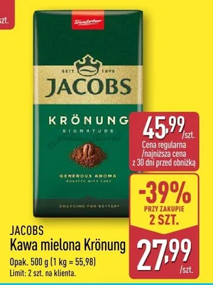 Kawa mielona Krönung promocja w Aldi