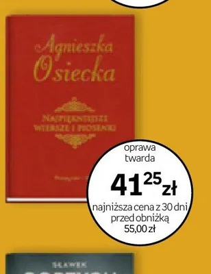 Książka Najpiękniejsze wiersze i piosenki Agnieszka Osiecka promocja w Empik