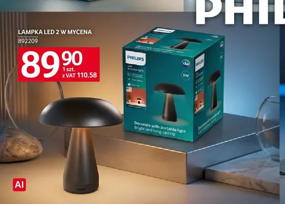 Lampka LED Mycena Philips promocja w Selgros