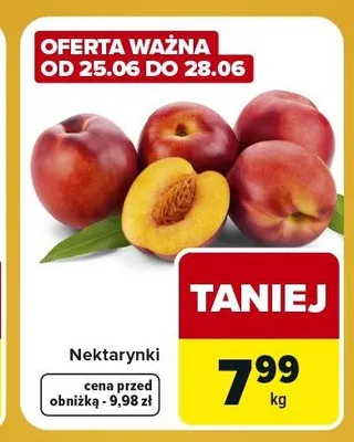 Nektarynki promocja w Carrefour Express