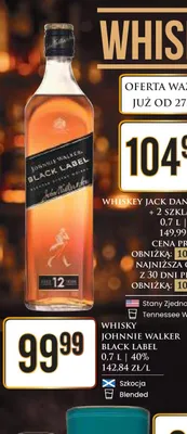 Whisky Black Label promocja w Dino