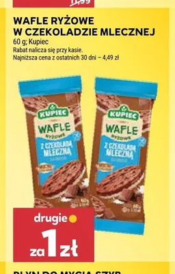 Wafle ryżowe w czekoladzie mlecznej Kupiec promocja w Stokrotka