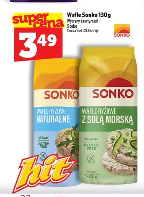Wafle ryżowe naturalne Sonko promocja w TOPAZ