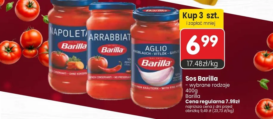 Sos pomidorowy Barilla Arrabbiata promocja w Market Point