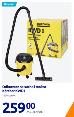 Odkurzacz na sucho i mokro Kärcher KWD1 promocja w Action
