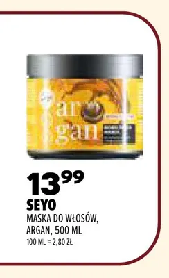 Maska do włosów Argan Seyo promocja w Drogerie Natura