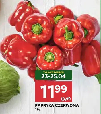 Papryka czerwona promocja w Stokrotka