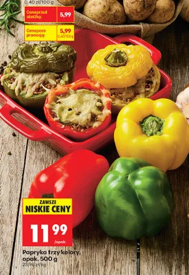 Papryka trzy kolory promocja w Biedronka