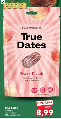 Daktyle True Dates Sweet Peach promocja w Kaufland