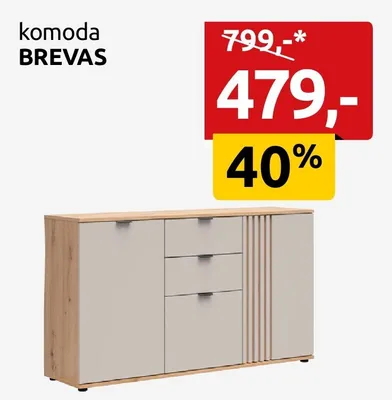 Komoda Brevas promocja w Black Red White