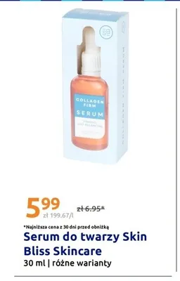Serum do twarzy Skin Bliss Skincare promocja w Action