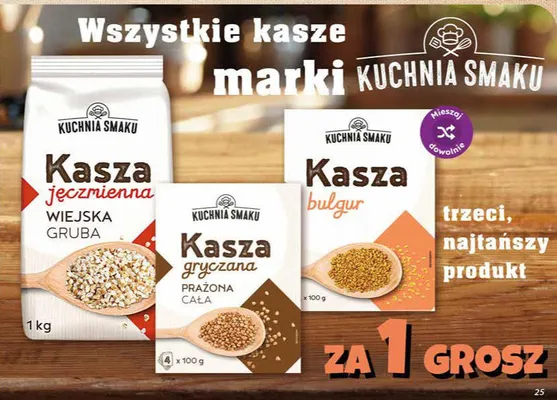 Kasza gryczana prażona cała Kuchnia Smaku 4-pak 100g promocja w Dino