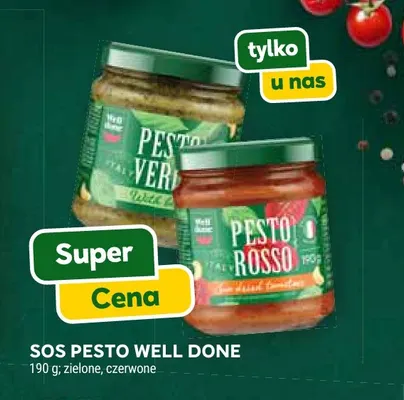 Sos pesto zielone Well Done promocja w Stokrotka