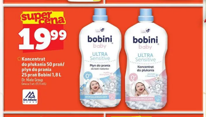 Koncentrat do płukania Bobini Baby Ultra Sensitive promocja w TOPAZ