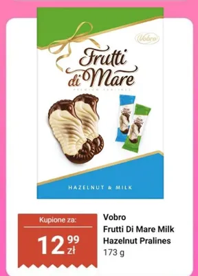 Praliny Frutti Di Mare Milk Hazelnut promocja w Dino