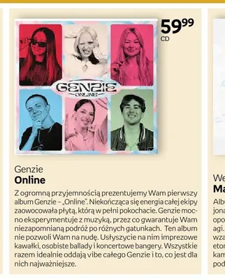 Płyta CD Genzie Online promocja w Empik