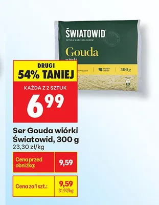 Ser Gouda wiórki Światowid promocja w Biedronka