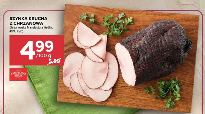 Szynka krucha z Chrzanowa promocja w Stokrotka