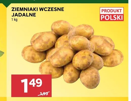 Ziemniaki wczesne jadalne polskie promocja w Stokrotka
