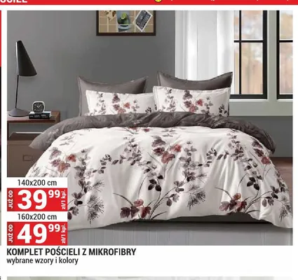 Komplet pościeli z mikrofibry 140x200 cm promocja w Merkury Market