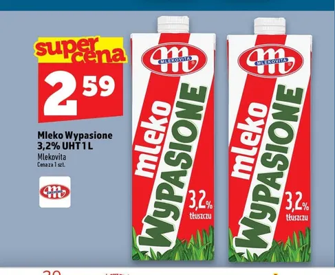 Mleko Wypasione 3,2% UHT promocja w TOPAZ