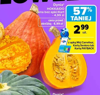 Dynia Hokkaido promocja w Carrefour