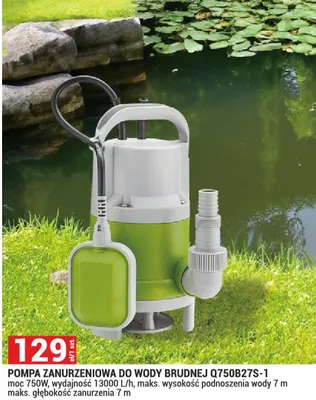 Pompa zanurzeniowa do wody brudnej Q750B27S-1 promocja w Merkury Market