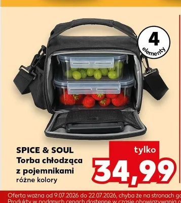 Torba chłodząca z pojemnikami Spice & Soul promocja w Kaufland