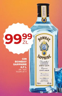 Gin Bombay Sapphire promocja w Duży Ben