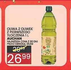 Oliwa z oliwek z pierwszego tłoczenia Auchan promocja w Wafelek