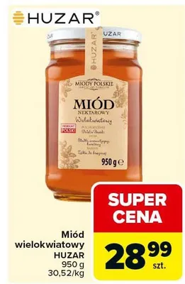 Miód wielokwiatowy promocja w Carrefour Market