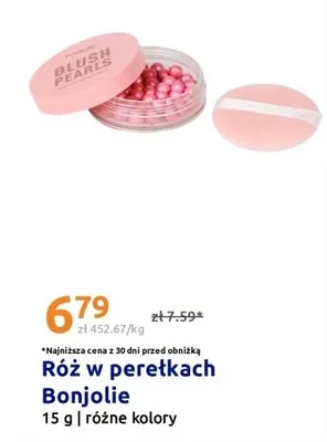 Róż w perełkach Bonjolie promocja w Action