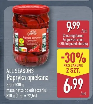 Papryka opiekana All Seasons promocja w Aldi