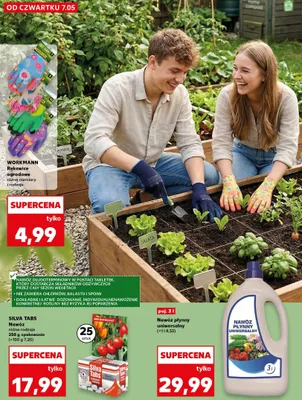 Rękawice ogrodowe Workmann promocja w Kaufland