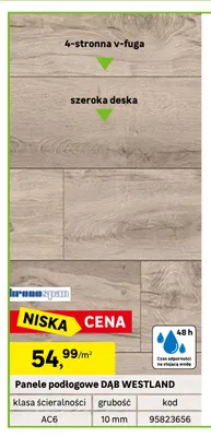 Panele podłogowe Dąb Westland Kronospan promocja w Leroy Merlin